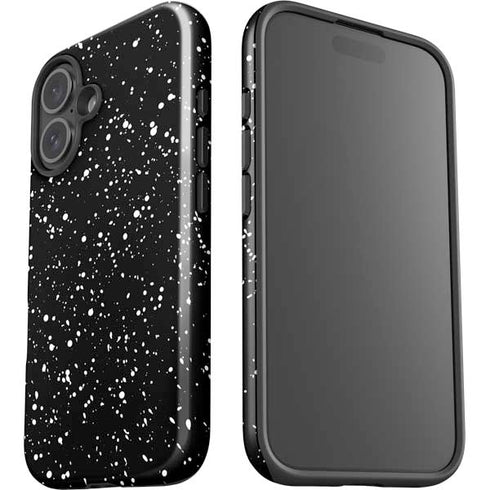 Black Speckle iPhone 16 Impact Case